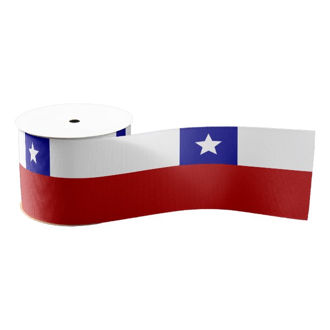 Chilean flag grosgrain ribbon (Spool)