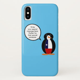 Chilean Flag Talking Ms. Penguin Case-Mate iPhone Case