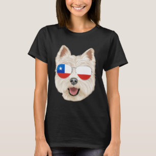 Chilean Flag West Highland White Terrier Dog Chile T-Shirt