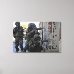 Chilean marines canvas print