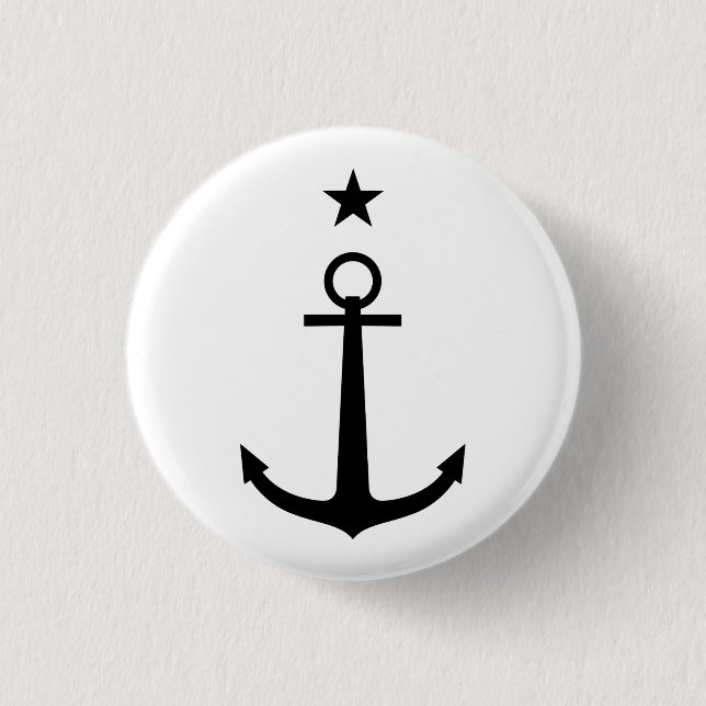 Chilean Naval Aviation Roundel Trucker Hat 1 Inch Round Button (Front)