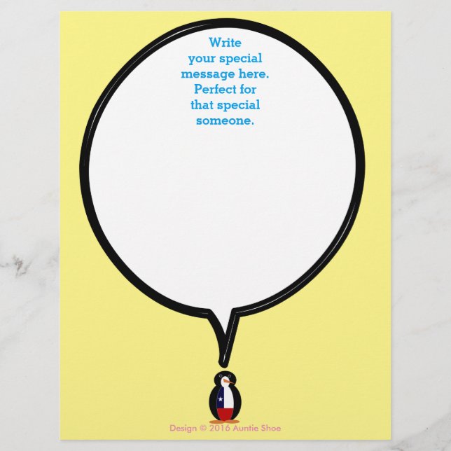 Chilean Talking Ms. Penguin Personalized (Front)