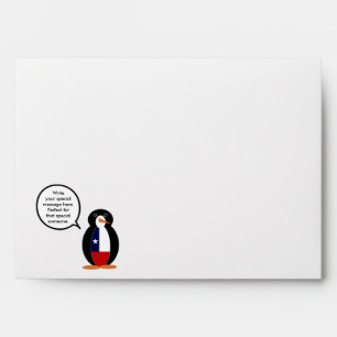 Chilean Talking Ms. Penguin Personalized Envelope