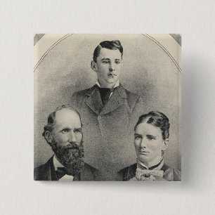 Chiles family portraits 2 inch square button