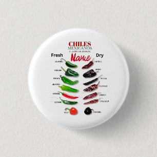 Chiles Fresh and Dry Thunder_Cove 1 Inch Round Button