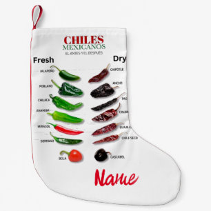 Chiles Fresh and Dry Thunder_Cove  Small Christmas Stocking