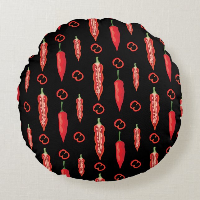 Chiles Round Pillow (Front)