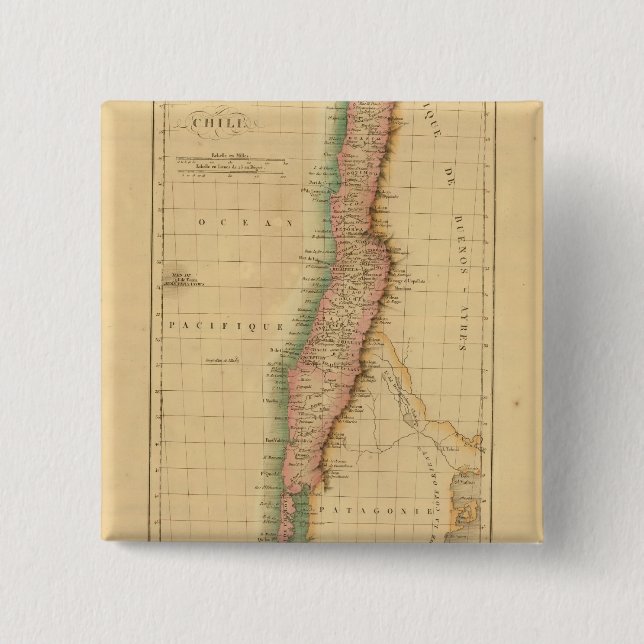 Chili 2 Inch Square Button (Front)