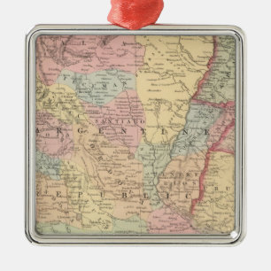 Chili, Argentine Republic, Paraguay, and Uruguay Metal Ornament