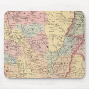 Chili, Argentine Republic, Paraguay, and Uruguay Mouse Pad