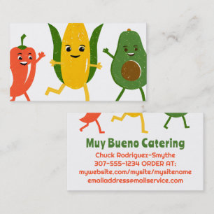 Chili Avocado cuisine mexicaine carte de visite