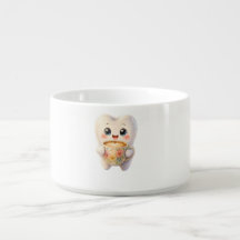 Bol à personnage Kawaii amateur de café dentaire m