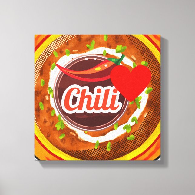 Chili Bowl Canvas Print (Front)