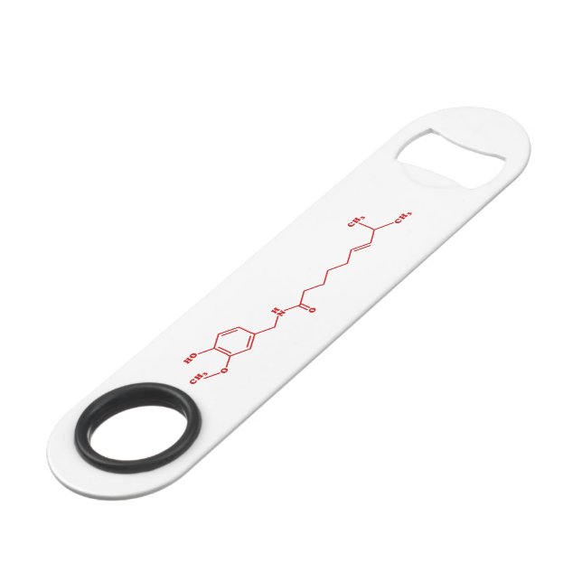 Chili Capsaicin Formule chimique moléculaire (Devant angulaire)