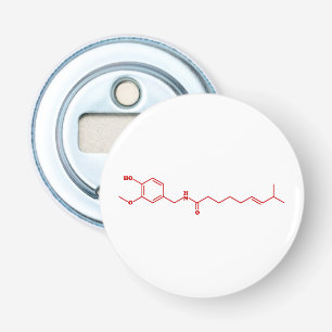 Chili Capsaicin Molecular Chemical Formula Bottle Opener