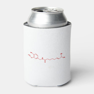 Chili Capsaicin Molecular Chemical Formula Can Cooler