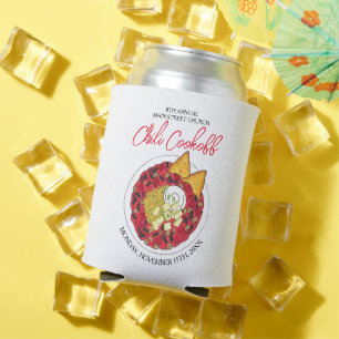 Chili Chilli Soup Cookoff Competition Supper Food Can Cooler