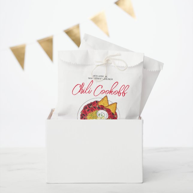 Chili Chilli Soup Cookoff Competition Supper Food Favour Bag (Party)