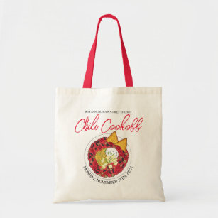 Chili Chilli Soup Cookoff Competition Supper Food Tote Bag