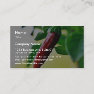 Chili Chillies Peppers Business Card
