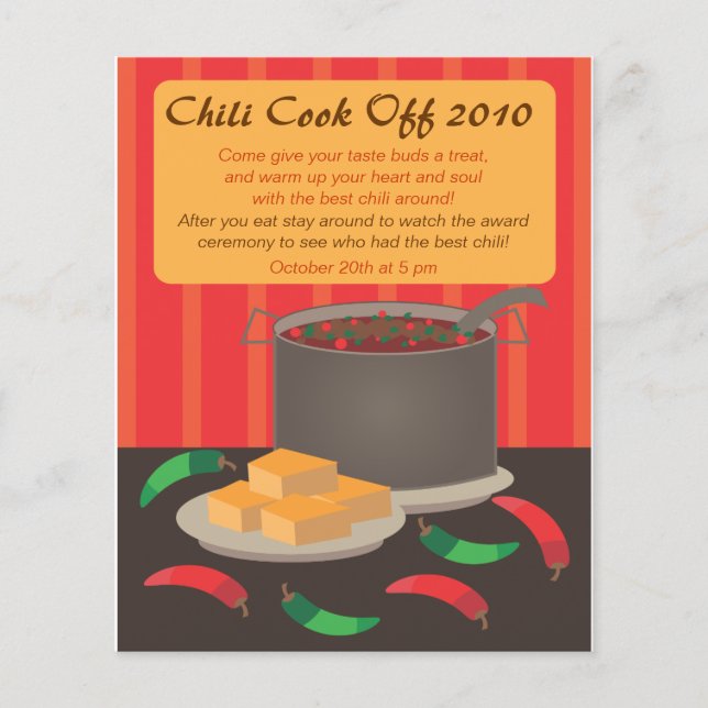 Chili Cook Off Announcment Flyer (Front)