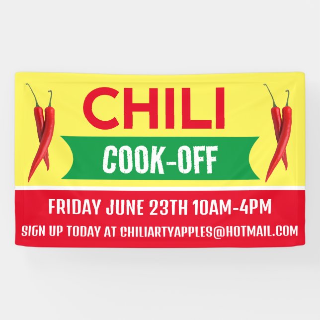 Chili Cook Off Bannières (Horizontal)