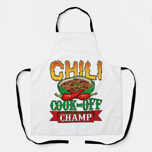 Chili Cook Off Champ Competition Winner Apron (Front)