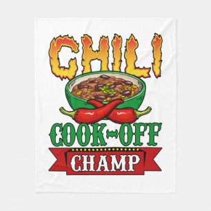 Chili Cook Off Champ Competition Winner Fleece Blanket