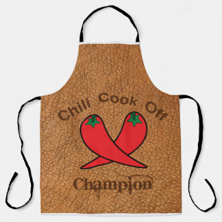 Chili Cook Off Champion leather pattern apron