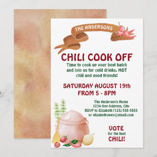 Chili Cook Off Invitation
