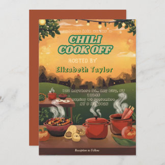 Chili Cook Off Party Invitation