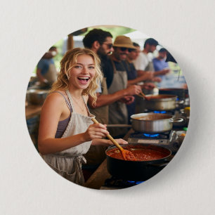 Chili Cook Off Photo Customize 3 Inch Round Button