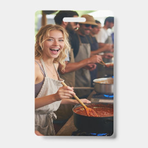Chili Cook Off Photo Customize Badge