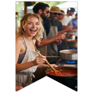 Chili Cook Off Photo Customize Bunting Flags