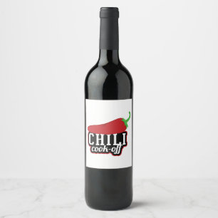 Chili Cook-Off Wine Label