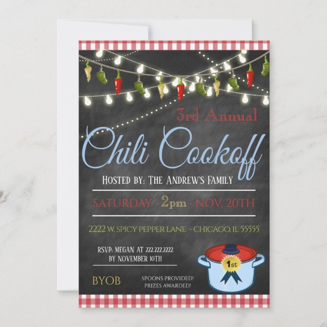 Chili Cookoff Invitation (Front)
