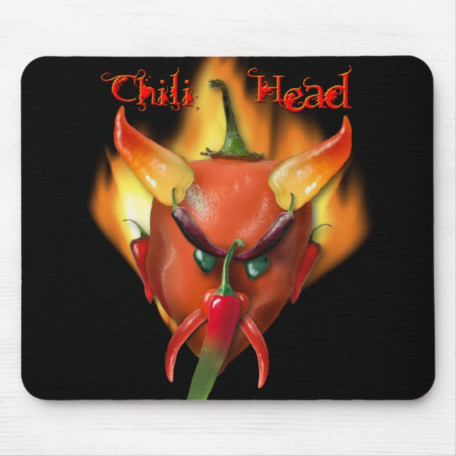 Chili Head Devil Mouse Pad (Front)