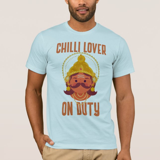 Chili Lover On Duty Curry Lover T-Shirt (Front)