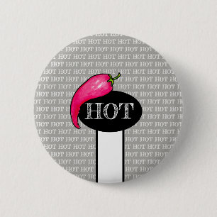Chili pepper 2 inch round button