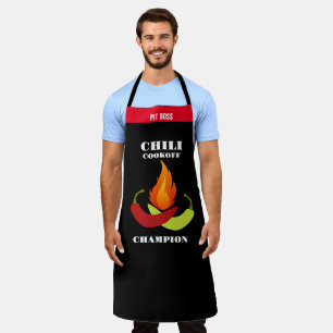 Chili Pepper Aprons, Chili Cook Off Champion Apron
