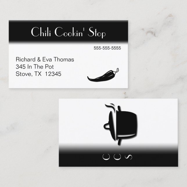 Chili Pepper Business Card (Front/Back)