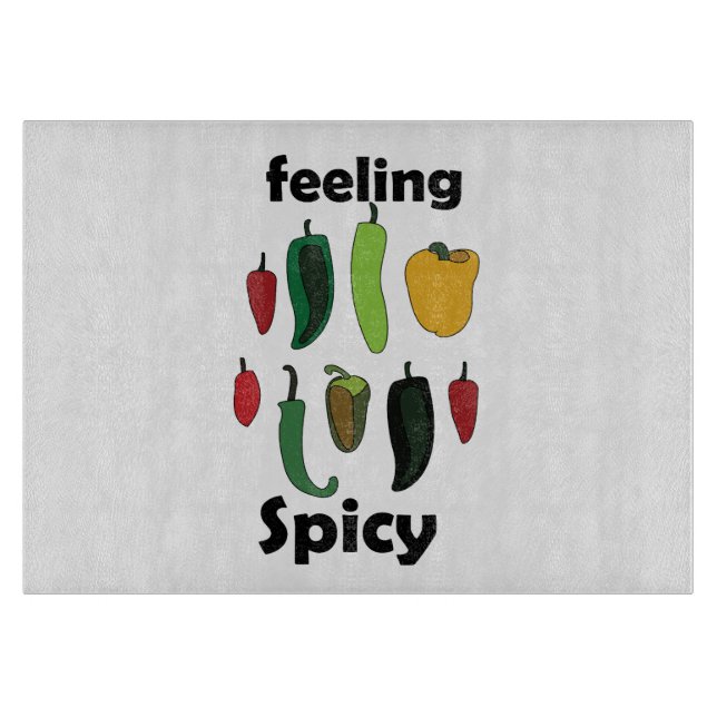 Chili Pepper Feeling Spicy  Cutting Board (Front)