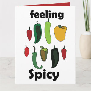Chili Pepper Feeling Spicy Fiesta Party Card