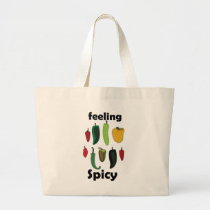 Chili Pepper Feeling Spicy Fiesta Party Large Tote Bag