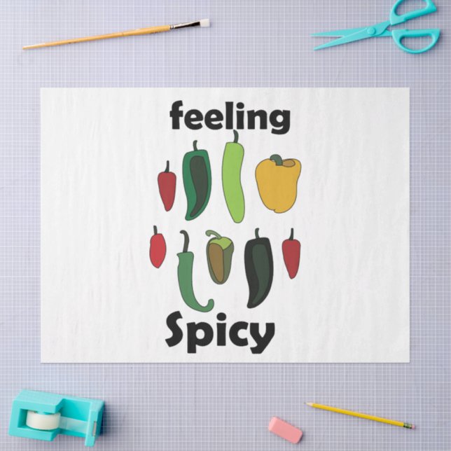 Chili Pepper Feeling Spicy Fiesta Party Tissue Paper (Craft)