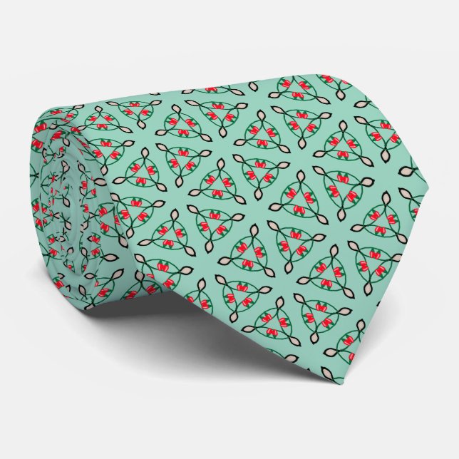 Chili Pepper Fidget Spinners Tie (Rolled)