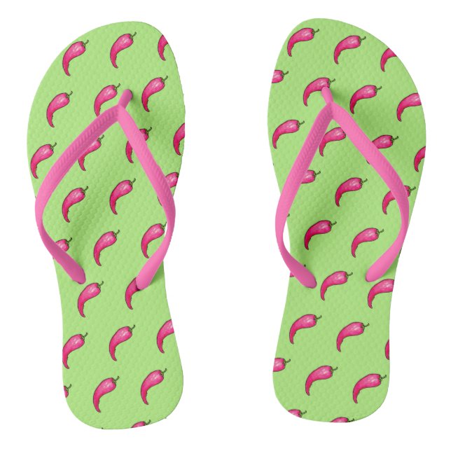 Chili pepper flip flops (Footbed)