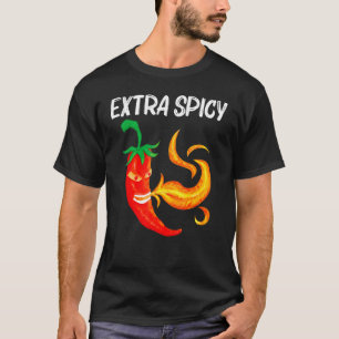 Chili Pepper For Men Women Red Spicy Flaming Jalap T-Shirt