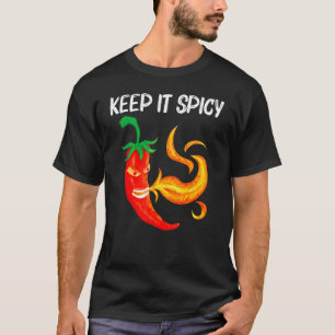 Chili Pepper For Men Women Red Spicy Flaming Jalap T-Shirt