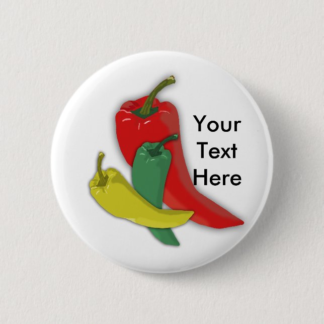 Chili Pepper Group 2 Inch Round Button (Front)